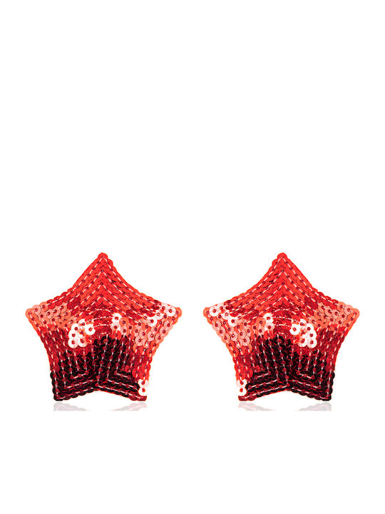 Naughty Toys Funkelnde Stern Nippelabdeckungen Rot