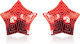 Naughty Toys Funkelnde Stern Nippelabdeckungen Rot