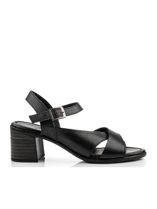 Leder Sandalen Schwarz