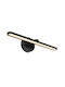 Elmark Classic Lamp Wall with Integrated LED and Warm White Light Black 30cm