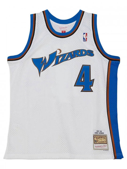 Mitchell & Ness Mitchell & Ness Wizards 1997 Webber #4 Bărbătească Jersey de Performanță Baschet