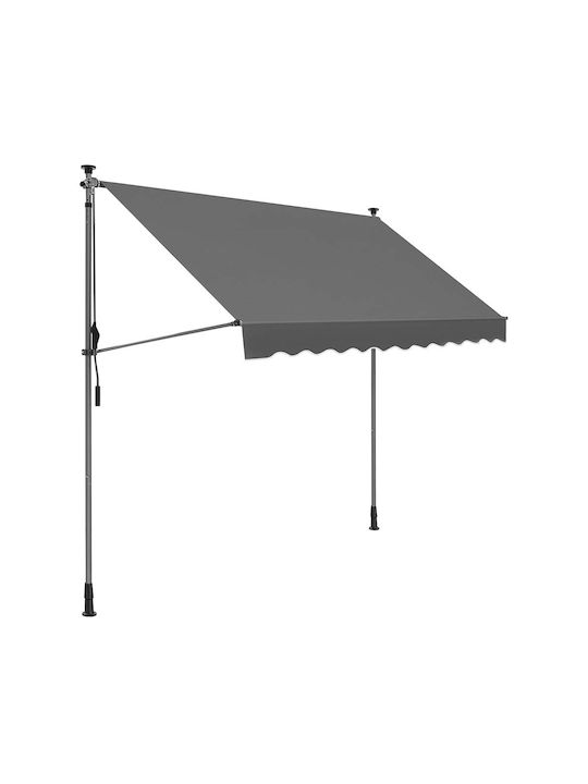 Songmics Τέντα Βεράντας Γκρι 3x1.8m