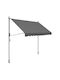 Songmics Τέντα Βεράντας Γκρι 3x1.8m