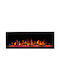 Hitense Montat pe perete Șemineu electric 1600W 152.5x45cm Negru