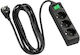 HAMA Power Strip 3 Positions with Switch and Cable 1.4m