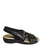 Anatomic Women's Fabric Peep Toe Platforms Black