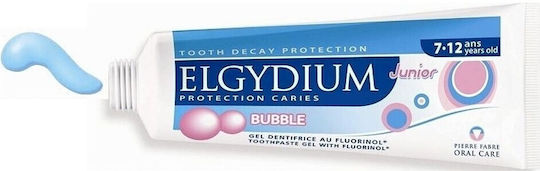 Elgydium Junior Children's Toothpaste for 7+ Years with Bubblegum Flavor 50ml