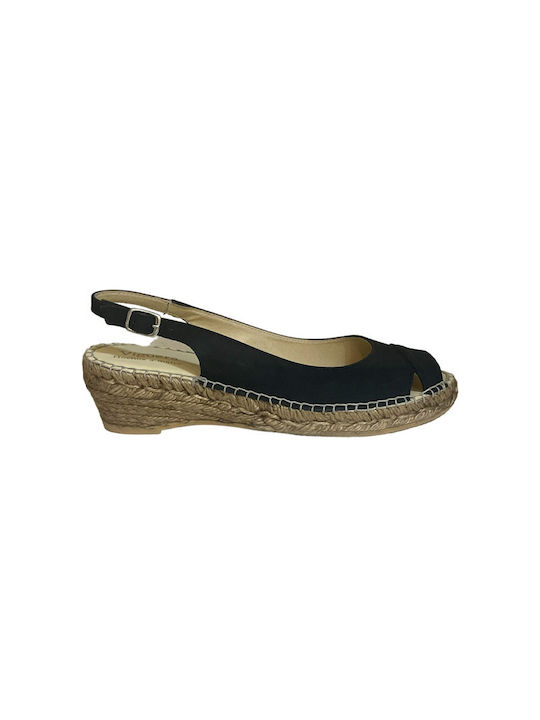 Viguera Women's Espadrilla Black 0509 Leather