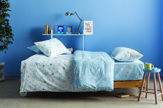 Charalambidis Textiles Kids Duvet Single Galaxy Light Blue 160x240cm Charalambidis Textiles Kids Duvet Single Galaxy Light Blue 160x240cm