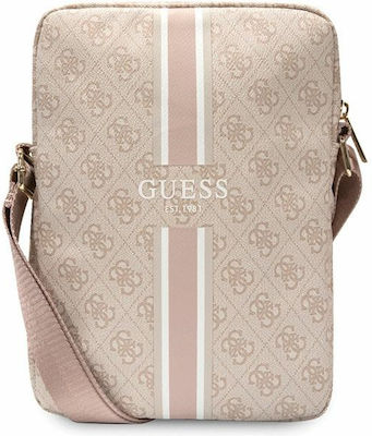 Guess PU 4G Printed Stripes Bag Fabric Pink (Universal 10") GUTB10P4RPSP