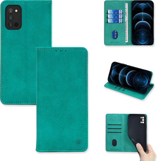 Sonique Vintage Magnet Buchen Sie Synthetisches Leder / Kunststoff / Silikon Türkis (Galaxy A02s)