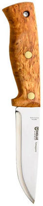 Helle Temagami 14C28N Knife Beige in Leather Sheath