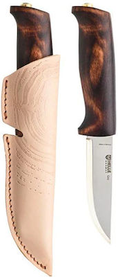 Helle Gro Knife Brown Total Length 19.8pcs with Blade made of Stainless Steel 9.3pcs in Sheath