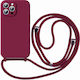 Orso Cloud Wine Lanyard Case for iPhone 14 Pro