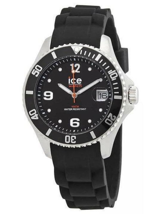 Ice Women's Watch with Black Rubber Strap