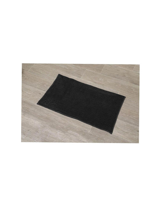 Aria Trade Badematte Mikrofaser Rechteckig AT00013060 Schwarz 45x75cm