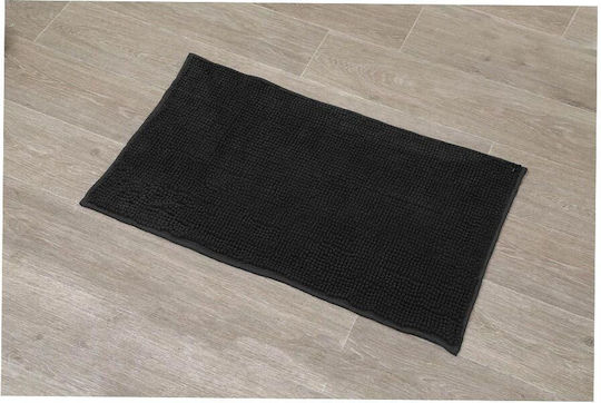 Πατάκι Μπάνιου Microfiber AT00013060 Μαύρο 45x75εκ.