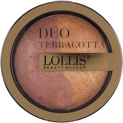 Lollis Beauty Make Up Duo Terracotta Gepresster...