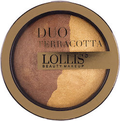 Lollis Beauty Make Up Duo Terracotta Gepresster...