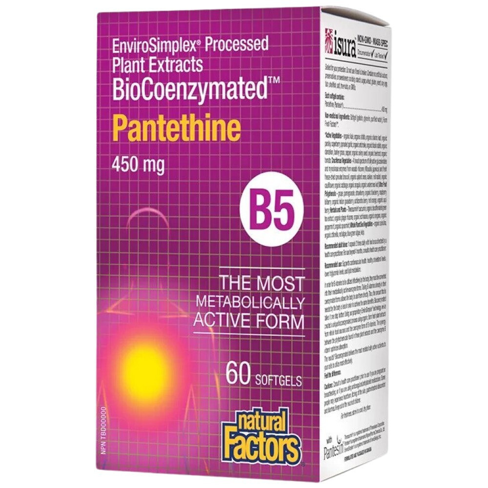 Natural Factors Pantethine BioCoenzymated Βιταμίνη για την Υγεία του ...