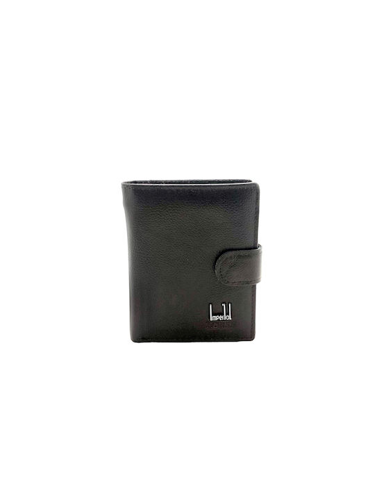 Αντρικό δερμάτινο (TRUE LEATHER) πορτοφόλι της εταιρείας Imperiol - ORIGINAL -σε σκούρο καφέ χρώμα.