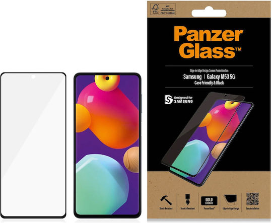PanzerGlass E2E Regular Gehärtetes Glas Schwarz (Galaxy M53 5G)