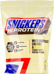 Snickers HI Protein Ciocolată albă cu caramel și alune 455gr