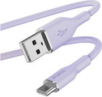 Puro Icon USB 2.0 Cable USB-C male - USB-A male Μωβ 1.5m