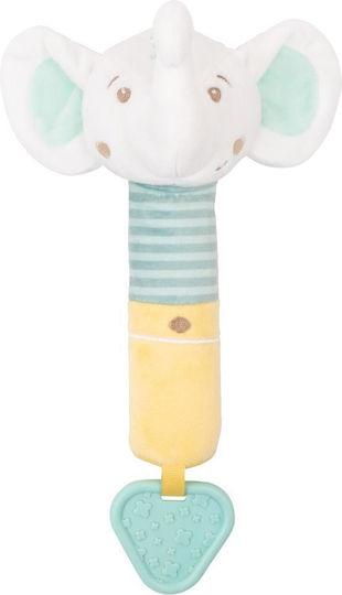 Kikka Boo Elephant Time Fabric Teething Rattle for 0 Months+