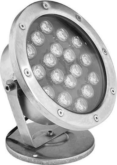 Elmark Submersible Recessed Pool Spotlight with Remote Control and Multicolour (RGB) Light 98LED018RGB