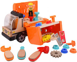 Joueco Baby-Spielzeug Truck with Workbench aus Holz für 36++ Monate