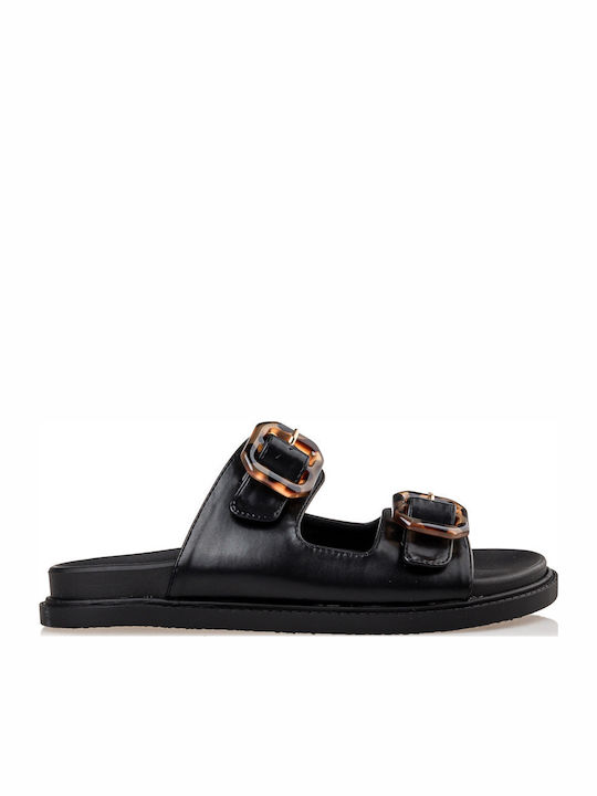 Women's Flat Sandals in Black Color Regular Fit