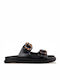 Women's Flat Sandals in Black Color Regular Fit