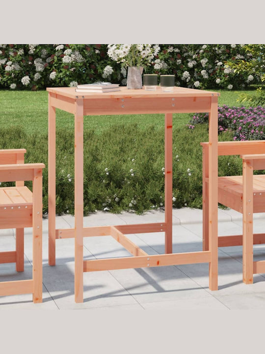 Outdoor Bar Free Standing Wood Table Natural 82...