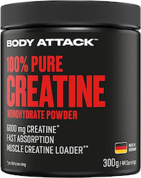 Body Attack 100% Pure Creatine Monohydrate 6000mg Unflavoured 300gr Body Attack 100% Pure Creatine Monohydrate 6000mg Unflavoured 300gr