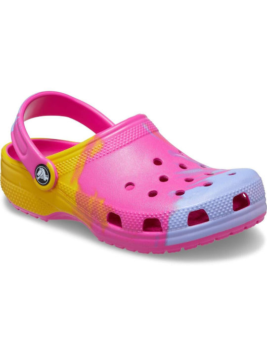 Classic Ombre Clog Παιδικά Ανατομικά Σαμπό Θαλάσσης Φούξια