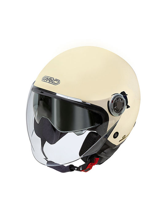 Garibaldi G20 Ivory Matt Κράνος Μηχανής Jet ECE 22.05 με Sunvisor