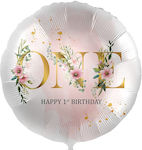 18'' Balloon for First Birthday ONE Floral