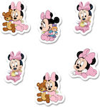 Stickers Baby Minnie 5cm / 8pcs