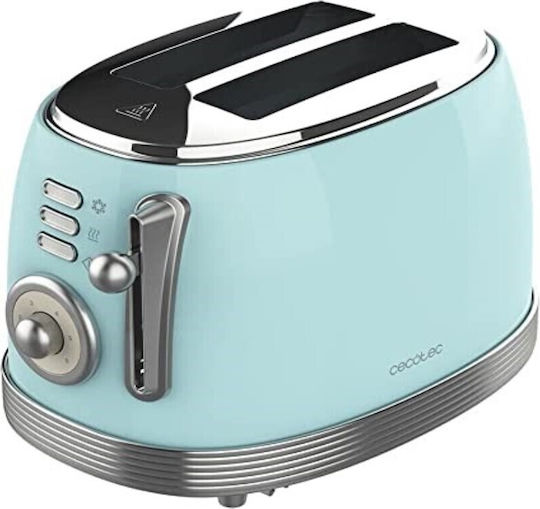 Cecotec Toast&Taste 1000 Retro Double Тостер Двуместна 980W Тюркоазен
