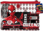 Must Spiderman Kinder Schreibwarenset mit Bleistift, Spitzer, Radiergummi, Notizbuch, Lineal und Etui 10Stück