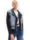 Mickey Mouse Kurz Damen Jeansjacke Blau