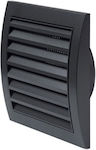 Europlast De perete Ventilator de Baie 120mm Negru