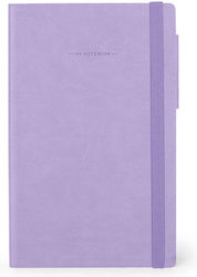 Legami Milano Notebook Ruled with Elastic Purple