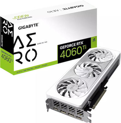 Gigabyte GeForce RTX 4060 Ti 16GB GDDR6 Aero OC Κάρτα Γραφικών