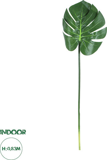 Künstlicher dekorativer Zweig Monstera Grün 83cm GloboStar