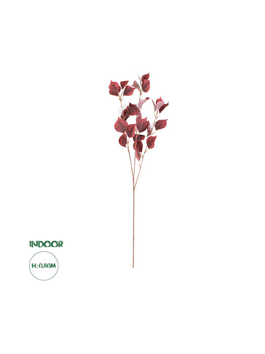 GloboStar Ramură Decorativă Artificială Artificial Garden APPLE BRANCH Red 80cm 1buc