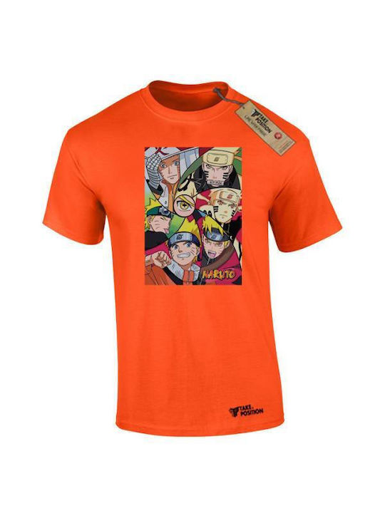 Takeposition collage T-shirt Naruto Orange 320-1324-19