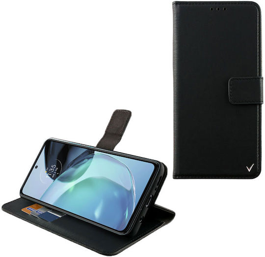 Volte-Tel Allure Magnet Book Δερματίνης Μαύρο (Moto G72)