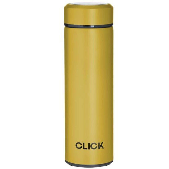 Click Sticlă Termos Oțel inoxidabil 450ml Galben